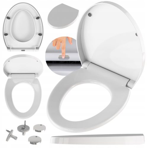  Toilettensitz Granitan Batu, weißes Polypropylen