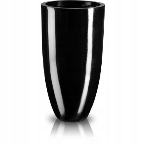 Töpfe und Pflanzgefäße für den Außenbereich und den Garten Polnix Blumentopf 32 cm x 32 x 62 cm Durchmesser 32 cm Fiberglas schwarz