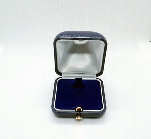  VERPACKUNGSRINGBOX AUS ECO-LEDER MARINEBLAU!