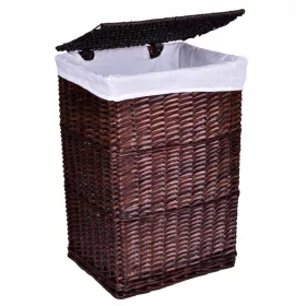    Gockowiak 72l freistehender Wäschekorb, Braun- und Beigetöne