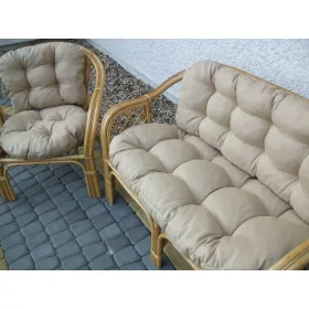  RATTAN Kissen 6 Stück STEVE ECRU