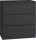  TopEshop Malwa M3 Kommode 70 x 40 x 75 cm Schwarz