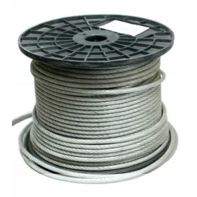 Stahlseil aus PVC, 200 m, Durchmesser 4 mm