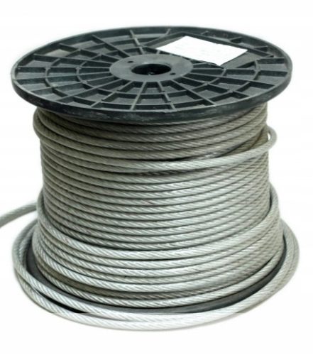 Stahlseil aus PVC, 200 m, Durchmesser 4 mm