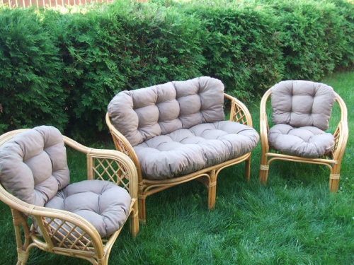  RATTAN Kissen 6 Stück LIRA beige cappuccino
