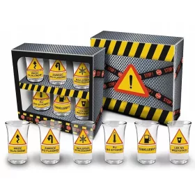  BGtech Road Signs Gläser, 6er-Set