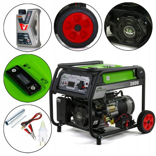 Tragbarer einphasiger Stromerzeuger Barracuda 3800 W Benzin