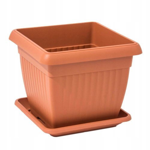  Botle-Blumentopf 45 cm x 45 x 35 cm, Kunststoff, Braun- und Beigetöne