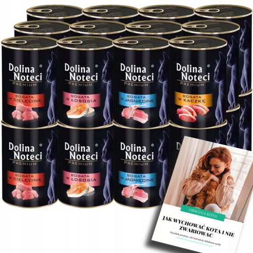  DOLINA NOTECI PREMIUM KOT Nassfutter-Geschmacksmischung 24 x 400g + EBOOK KOT
