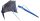 Sonnenschirm für Terrasse und Garten - Schirmzelt Strandschirm 240cm Royblau