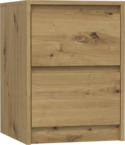  Handgefertigter Nachttisch mit 2 Schubladen 40x43x55 cm