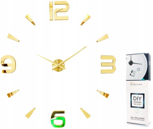 Uhr für zu Hause INNERSIDE Wanduhr Gold 130cm