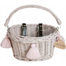  FAHRRADKORB MIT GRIFF FÜR KINDER, SCHMUTZIGES ROSA