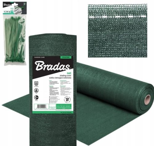 Bradas AS-CO13515050GR Beschattungsnetz grün 1,5x50 m