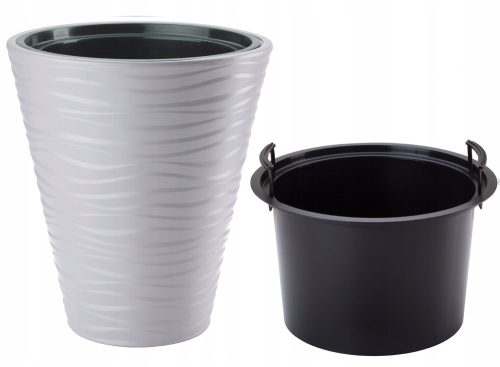 Töpfe und Pflanzgefäße für den Außenbereich und den Garten Form-Plastic Blumentopf 29,5 cm x 29,5 x 33,5 cm Durchmesser 29,5 cm Kunststoff weiß