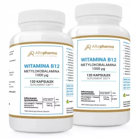   Altopharma® Vitamin B12 1000µg mit L-Leucin und Prebiotikum - 2 x 120 Kapseln