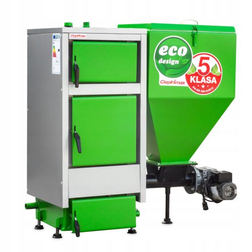  Cieplomax-Stahlofen für Öko-Erbsenkohle, 10 kW Pellets