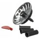 Runder Klick-Klack-Stopper Granitan CLICK CLACK SINK, silber