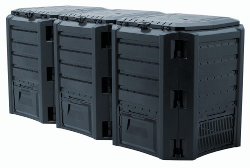 Komposter - Prosperplast 3-Kammer-Komposter 1200 l, schwarz