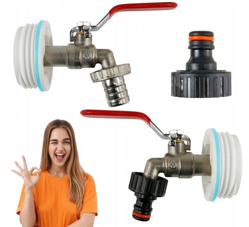  Rolmarket-Wasserhahn-IBC-Wasserhahn-Steckeradapter