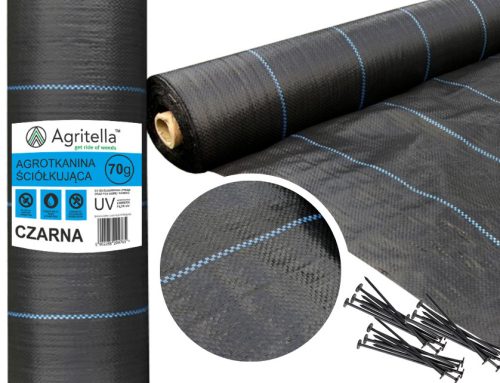 Agrartextil - Landwirtschaftliches Mulchgewebe (Anti-Unkraut) Gockowiak schwarz 110 x 5000 cm 70 g/m²