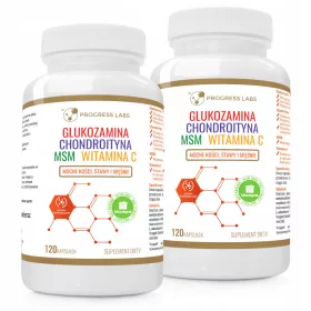  Glucosamin Chondroitin MSM & Vitamin C Kapseln von Progress Labs