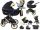  Babe Boss Uczio Gold 3in1 Kinderwagen, Schwarz und Gold