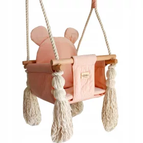    EDISA - Kinderschaukel, versteift, Geschenk fürs Gartenzimmer, VELVET BEAR