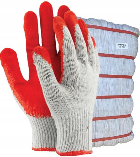 ART.MAS WAMPIRKI Handschuhe, rot, Größe 9 - L, 600 Paar