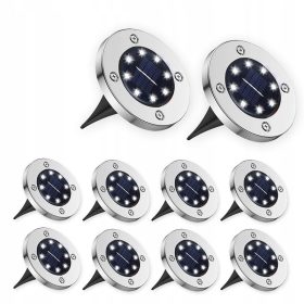    Forever Speed eingebettete Solarlampe Silber 12,6 cm 10 Stk.