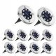  Forever Speed eingebettete Solarlampe Silber 12,6 cm 10 Stk.