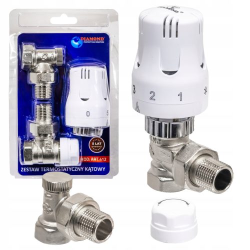  Diamant-Winkelthermostat-Set ART.412.ZEST.THERM.ANG