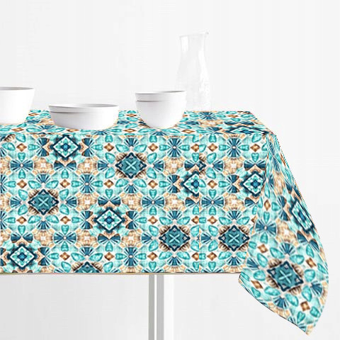  Fleckenabweisende Tischdecke 140 cm x 230 cm