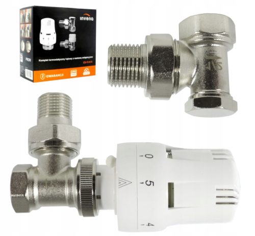  Eckiges Thermostatset Invena CD-72-K15-X