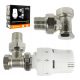  Eckiges Thermostatset Invena CD-72-K15-X