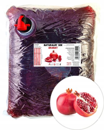  NATÜRLICH GEPRESSTER GRANATAPFELSAFT 100 % NFC 3L