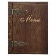 COVER A4 HOLZ-MENÜKARTE MIT BESCHLAG FÜR RESTAURANT-MENÜ