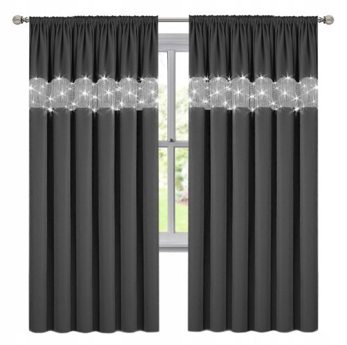 Fertige Vorhänge Halbverdunkelnder Bandvorhang 145 cm x 230 cm