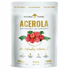   ACEROLA FORTE 500mg von NATURAL HERBS® - Natürliche Vitamin C Quelle in Pulverform