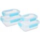 Lebensmittelbehälter LUNCHBOXEN AUS GLAS FÜR LEBENSMITTEL, 4ER-SET