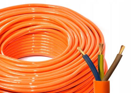 Rundes Elektrokabel, flexibel (Litze), PUR-Gummi-Isolierung Hilark 3 x 2,5