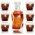Murrano graviertes Whiskykaraffe-Set mit Gläsern, 7-tlg.