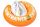 Freds Swim Academy Klassischer aufblasbarer Ring, orange, 2–6 Jahre alt