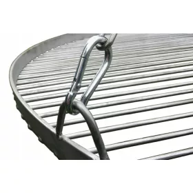    DREIBEINIGER LAGERFEUERGRILL DICKER EDELSTAHLGITTER LAGERFEUERGRILL