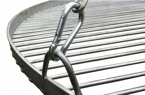  DREIBEINIGER LAGERFEUERGRILL DICKER EDELSTAHLGITTER LAGERFEUERGRILL