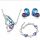  Swarovski Butterfly Ohrringe, Armband, Halskette