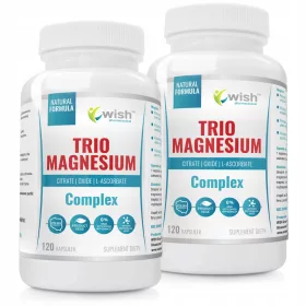  Trio Magnesium Complex 400mg von WISH Pharmaceutical - Vegane Magnesiumkapseln