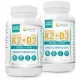 Natürliche Vitamin K2 MK-7 + D3 2000IU Forte Tabletten von WISH Pharmaceutical