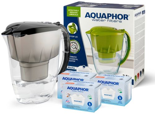  Aquaphor JASPER Filterkanne 2,8 l, schwarz