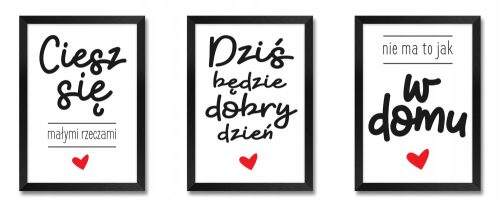Bilder an der Wand Wandbilder mit Aufschrift für die Wohnküche, 3-tlg.